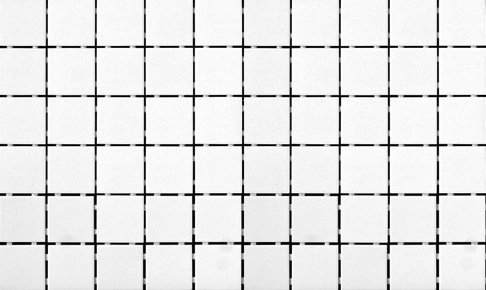 Quebec mos. 1x1 (12x20) blanc arctique mat 1,65 pc/feuille