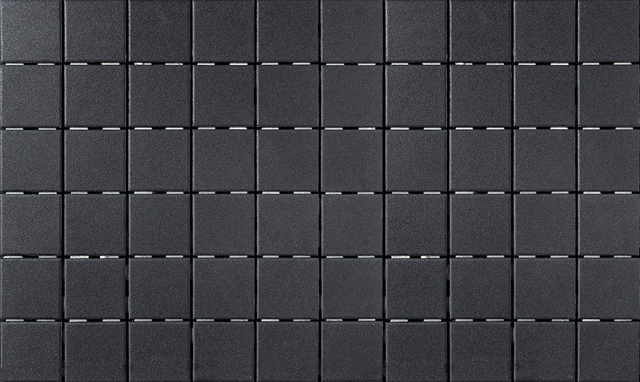 Quebec mos. 1x1 (12x20) noir mat 1,65 pc/feuille