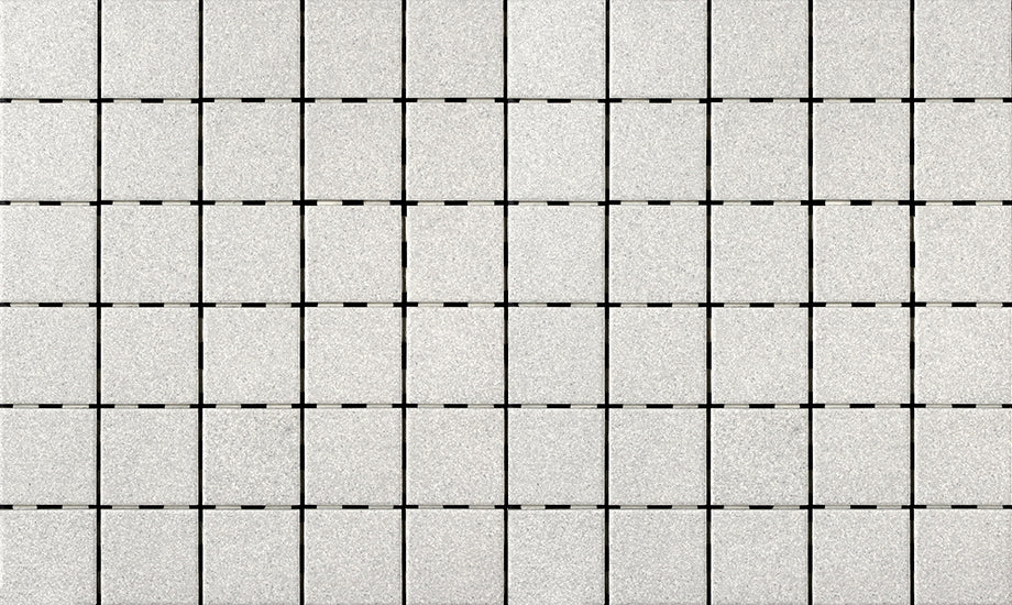 Quebec mos. 2x2 (12x20) gris mottled mat 1,65 pc/feuille