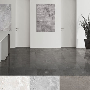 Stone cement blanc mat rec. 24x24 15,5pc/bte