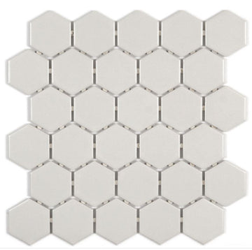 Ontario mosaique hexagone 2" gris tendre mat (11,9 x 10,7) 0,82 pc/feuille
