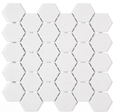 Quebec hexagone mos. (12x11) blanc arctique 0,82 pc/feuille