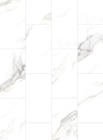Naf aqua tile marble white 12x24 5mm +1mm un-pad(0.3mm veneer) (19.99pc/bte)